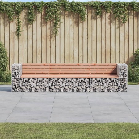 Gabionen-Design-Gartenbank aus Douglasienholz, 287 x 71 x 65,5 cm von vidaXL, Gartenbänke - Ref: Foro24-3196252, Preis: 386,2...