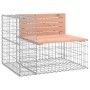 Gabion design garden bench Douglas fir wood 287x71x65.5cm by vidaXL, garden benches - Ref: Foro24-3196252, Price: 386,20 €, D...