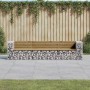 Garden bench with gabions impregnated pine wood 287x71x65.5 cm by vidaXL, garden benches - Ref: Foro24-3196253, Price: 413,43...