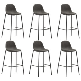 Kitchen stools 6 units dark gray fabric by vidaXL, Kitchen stools - Ref: Foro24-3051099, Price: 334,90 €, Discount: %