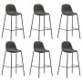 Kitchen stools 6 units dark gray fabric by vidaXL, Kitchen stools - Ref: Foro24-3051099, Price: 335,99 €, Discount: %