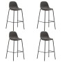 High table and stools set 5 pieces dark gray fabric by vidaXL, Furniture sets for kitchens and dining rooms - Ref: Foro24-305...