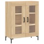 Tall plywood oak-colored highboard 69.5x34x180 cm by vidaXL, Sideboards - Ref: Foro24-3189320, Price: 151,17 €, Discount: %