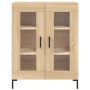 Tall plywood oak-colored highboard 69.5x34x180 cm by vidaXL, Sideboards - Ref: Foro24-3189320, Price: 151,17 €, Discount: %