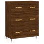 Aparador alto madera contrachapada marrón roble 69,5x34x180 cm de vidaXL, Aparadores - Ref: Foro24-3189364, Precio: 153,07 €,...