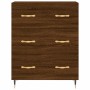 Aparador alto madera contrachapada marrón roble 69,5x34x180 cm de vidaXL, Aparadores - Ref: Foro24-3189364, Precio: 153,07 €,...