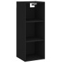 Aparador de madera contrachapada negro 34,5x34x180 cm de vidaXL, Aparadores - Ref: Foro24-3189646, Precio: 106,03 €, Descuent...