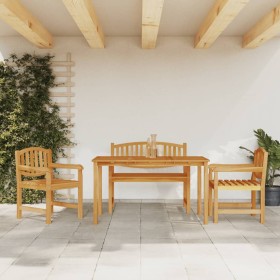 Garten-Essgruppe 4-teilig aus massivem Teakholz von vidaXL, Gartensets - Ref: Foro24-3157938, Preis: 620,27 €, Rabatt: %