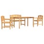 Garten-Essgruppe 4-teilig aus massivem Teakholz von vidaXL, Gartensets - Ref: Foro24-3157938, Preis: 614,45 €, Rabatt: %