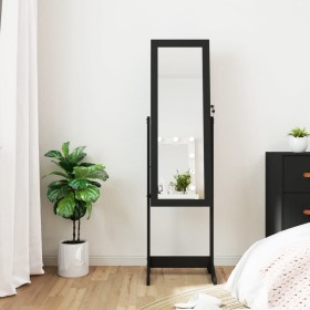 Standing mirror with jewelry box and black LED lights by vidaXL, Mirrors - Ref: Foro24-353260, Price: 112,99 €, Discount: %