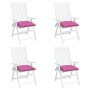 Cojines de silla de jardín 4 uds tela Oxford rosa 50x50x7 cm de vidaXL, Cojines para sillas y sofás - Ref: Foro24-361559, Pre...