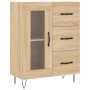 High oak-colored plywood sideboard 69.5x34x180 cm by vidaXL, Sideboards - Ref: Foro24-3189504, Price: 155,33 €, Discount: %