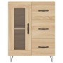 High oak-colored plywood sideboard 69.5x34x180 cm by vidaXL, Sideboards - Ref: Foro24-3189504, Price: 155,33 €, Discount: %