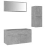 Juego de muebles de baño madera de ingeniería gris hormigón de vidaXL, Muebles de baño - Ref: Foro24-3071022, Precio: 102,85 ...