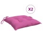 Chair cushions 4 units pink fabric 40x40x7 cm by vidaXL, Cushions for chairs and sofas - Ref: Foro24-361502, Price: 31,82 €, ...