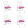 Chair cushions 4 units pink fabric 40x40x7 cm by vidaXL, Cushions for chairs and sofas - Ref: Foro24-361502, Price: 31,82 €, ...