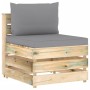 Garden furniture 4 pieces with green impregnated wood cushions by vidaXL, Garden sets - Ref: Foro24-3074592, Price: 350,99 €,...