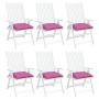 Cojines de silla 6 uds tela Oxford rosa 50x50x7 cm de vidaXL, Cojines para sillas y sofás - Ref: Foro24-361560, Precio: 56,99...