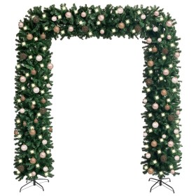 Christmas tree arch with LEDs and green balls 240 cm by vidaXL, Christmas trees - Ref: Foro24-3078054, Price: 223,23 €, Disco...