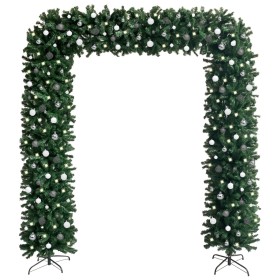 Set de arco del árbol de Navidad con LED y bolas verde 240 cm de vidaXL, Arboles de navidad - Ref: Foro24-3078095, Precio: 19...