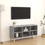 Mueble de TV patas madera maciza gris Sonoma 103,5x30x50 cm de vidaXL, Muebles TV - Ref: Foro24-813153, Precio: 57,68 €, Desc...