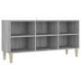 Mueble de TV patas madera maciza gris Sonoma 103,5x30x50 cm de vidaXL, Muebles TV - Ref: Foro24-813153, Precio: 57,68 €, Desc...