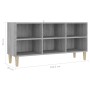 Mueble de TV patas madera maciza gris Sonoma 103,5x30x50 cm de vidaXL, Muebles TV - Ref: Foro24-813153, Precio: 57,68 €, Desc...