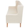 3 seater cream white fabric sofa by vidaXL, Sofas - Ref: Foro24-245451, Price: 434,99 €, Discount: %