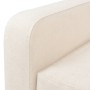 Sofá de 3 plazas de tela color blanco crema de vidaXL, Sofás - Ref: Foro24-245451, Precio: 406,66 €, Descuento: %