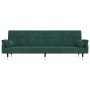 Sofá cama con cojines terciopelo verde oscuro de vidaXL, Sofás - Ref: Foro24-351859, Precio: 277,74 €, Descuento: %