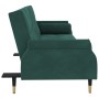 Sofá cama con cojines terciopelo verde oscuro de vidaXL, Sofás - Ref: Foro24-351859, Precio: 277,74 €, Descuento: %