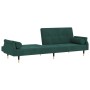 Sofá cama con cojines terciopelo verde oscuro de vidaXL, Sofás - Ref: Foro24-351859, Precio: 277,74 €, Descuento: %