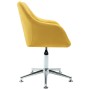 Silla de comedor giratoria tela amarillo de vidaXL, Sillas de comedor - Ref: Foro24-283476, Precio: 95,29 €, Descuento: %