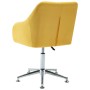 Silla de comedor giratoria tela amarillo de vidaXL, Sillas de comedor - Ref: Foro24-283476, Precio: 95,29 €, Descuento: %