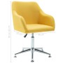 Silla de comedor giratoria tela amarillo de vidaXL, Sillas de comedor - Ref: Foro24-283476, Precio: 95,29 €, Descuento: %