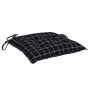 Chair cushions 2 pcs black plaid Oxford fabric 50x50x7 cm by vidaXL, Cushions for chairs and sofas - Ref: Foro24-361546, Pric...