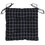 Chair cushions 2 pcs black plaid Oxford fabric 50x50x7 cm by vidaXL, Cushions for chairs and sofas - Ref: Foro24-361546, Pric...