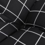 Chair cushions 2 pcs black plaid Oxford fabric 50x50x7 cm by vidaXL, Cushions for chairs and sofas - Ref: Foro24-361546, Pric...