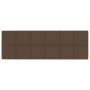 Wall panels 12 pcs brown fabric 90x30 cm 3.24 m² by vidaXL, Wall covering - Ref: Foro24-344117, Price: 68,04 €, Discount: %