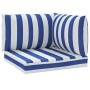 Pallet cushions 3 pieces blue and white striped Oxford fabric by vidaXL, Cushions for chairs and sofas - Ref: Foro24-361785, ...