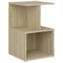 Mesita de noche madera contrachapada roble Sonoma 35x35x55 cm de vidaXL, Mesitas de noche - Ref: Foro24-806352, Precio: 41,25...