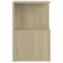 Mesita de noche madera contrachapada roble Sonoma 35x35x55 cm de vidaXL, Mesitas de noche - Ref: Foro24-806352, Precio: 41,25...