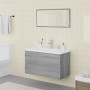 Sonoma gray plywood bathroom furniture set by vidaXL, Bathroom furniture - Ref: Foro24-3120349, Price: 222,46 €, Discount: %