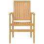 Stackable garden chairs 6 pcs teak wood 56.5x57.5x91 cm by vidaXL, Garden chairs - Ref: Foro24-3157902, Price: 825,87 €, Disc...