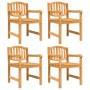 Garden chairs 4 pcs solid teak wood 58x59x88 cm by vidaXL, Garden chairs - Ref: Foro24-3157904, Price: 383,40 €, Discount: %