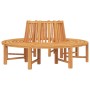 Bancos de árbol semicirculares 2 uds madera maciza teca Ø201 cm de vidaXL, Bancos de jardín - Ref: Foro24-3157907, Precio: 1,...