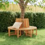 Halbrunde Baumbänke 2 Stück aus massivem Teakholz Ø160 cm von vidaXL, Gartenbänke - Ref: Foro24-3157908, Preis: 953,99 €, Rab...