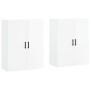 Wall cabinet 2 units glossy white 69.5x34x90 cm by vidaXL, Sideboards - Ref: Foro24-3195629, Price: 152,59 €, Discount: %