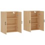 Armario de pared 2 unidades roble Sonoma 69,5x34x90 cm de vidaXL, Aparadores - Ref: Foro24-3195630, Precio: 133,71 €, Descuen...