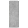 Armario de pared 2 unidades gris hormigón 69,5x34x90 cm de vidaXL, Aparadores - Ref: Foro24-3195631, Precio: 141,39 €, Descue...